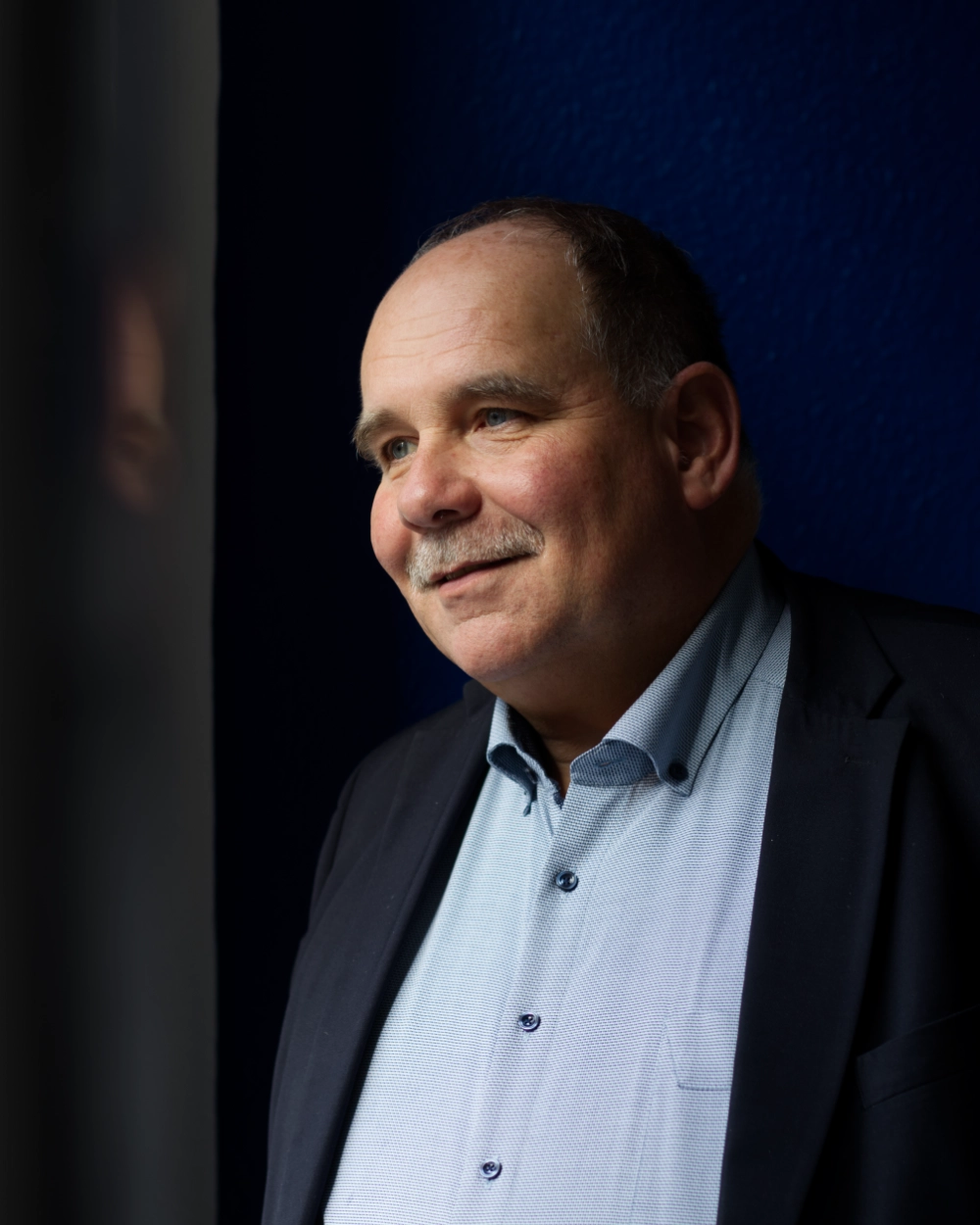 Rechtsanwalt Michael Schmidt in seinem Büro in Plauen